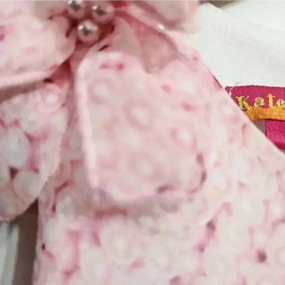 Kate Mack Girls' Precious Pearl Chiffon Dress - Picture 9 of 12